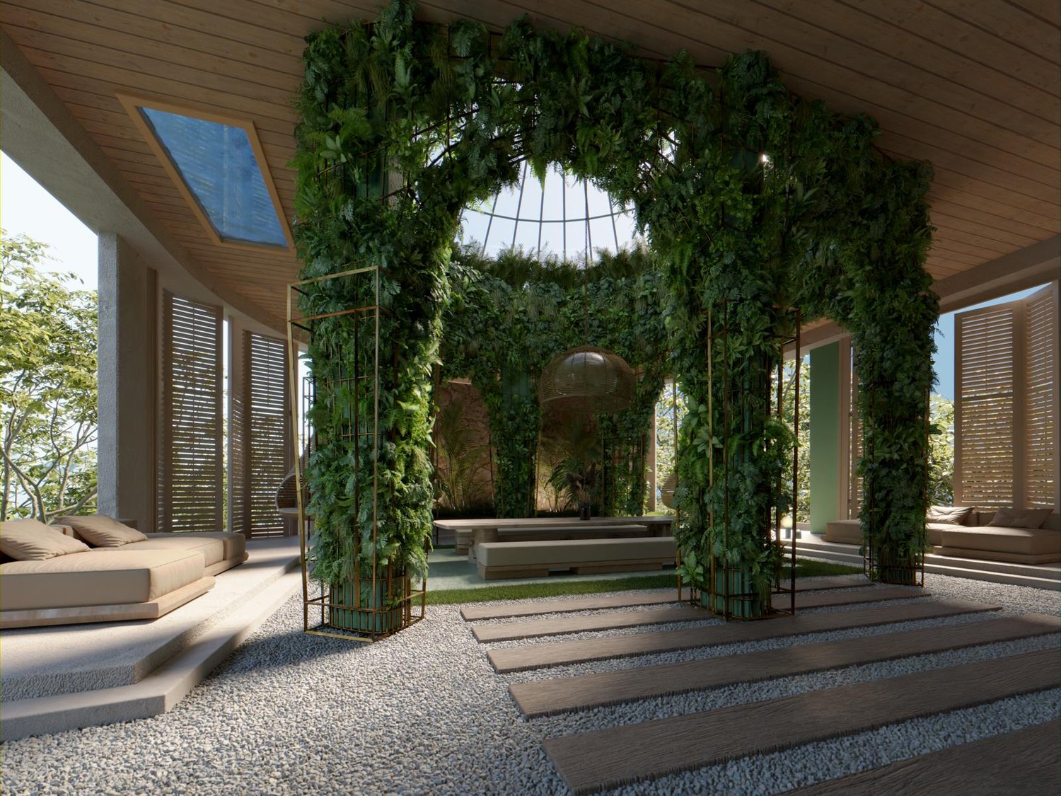 Indoor-outdoor volume